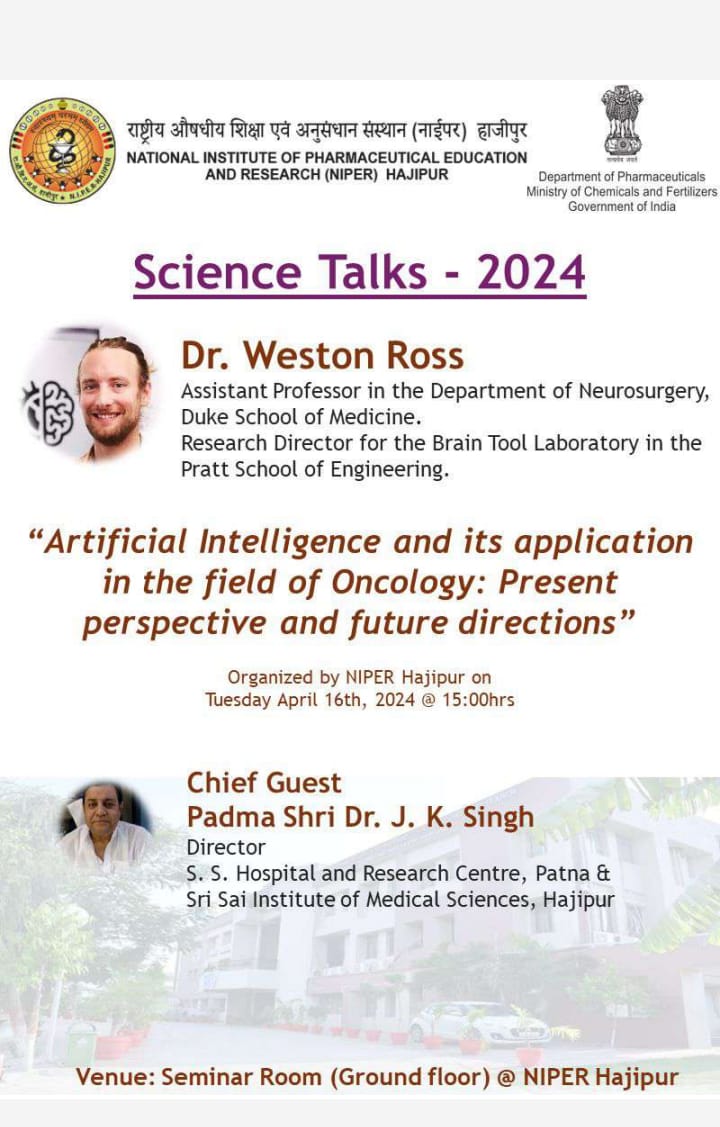 Visit of Dr. Weston Ross (Duke University)