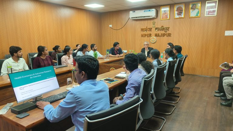 The Industry Interaction Session on Health Economics & Outcomes Research (HEOR), Health Technology Assessment (HTA), and Evidence-Based Healthcare Decision-Making, conducted under the OPPI–NIPER Hajipur collaboration, was successfully held at NIPER Hajipur.  The session provided an insightful platform for meaningful interaction between academia and industry, focusing on emerging perspectives, methodologies, and practices in HEOR and HTA, and their role in supporting evidence-based healthcare decision-making. Date: 03 Oct 2026